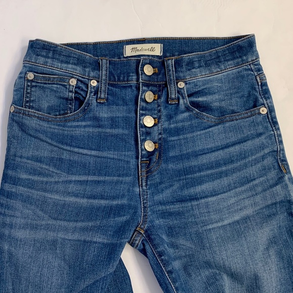Madewell Denim - Madewell Cali Demi Boot Jeans Destructed Hem 26